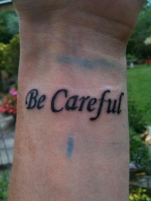 Text Tats On Wrist